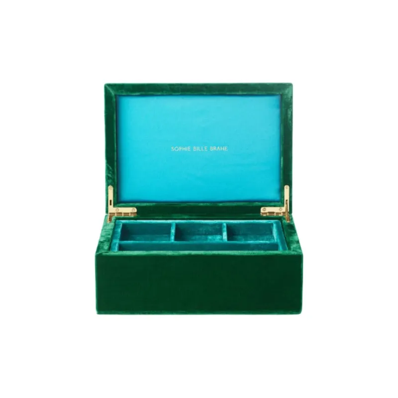 SOPHIE BILLE BRAHE Plush Velour Jewelry Boxes Women's Green-0