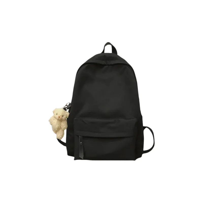 Cwatcun Polyester With Cotton Fabric Backpack Regular Unisex Red/Pink/Black/White/Blue-2