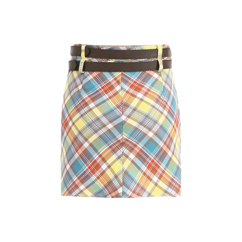 MJB Casual Short Skirts Women's Plaid-1
