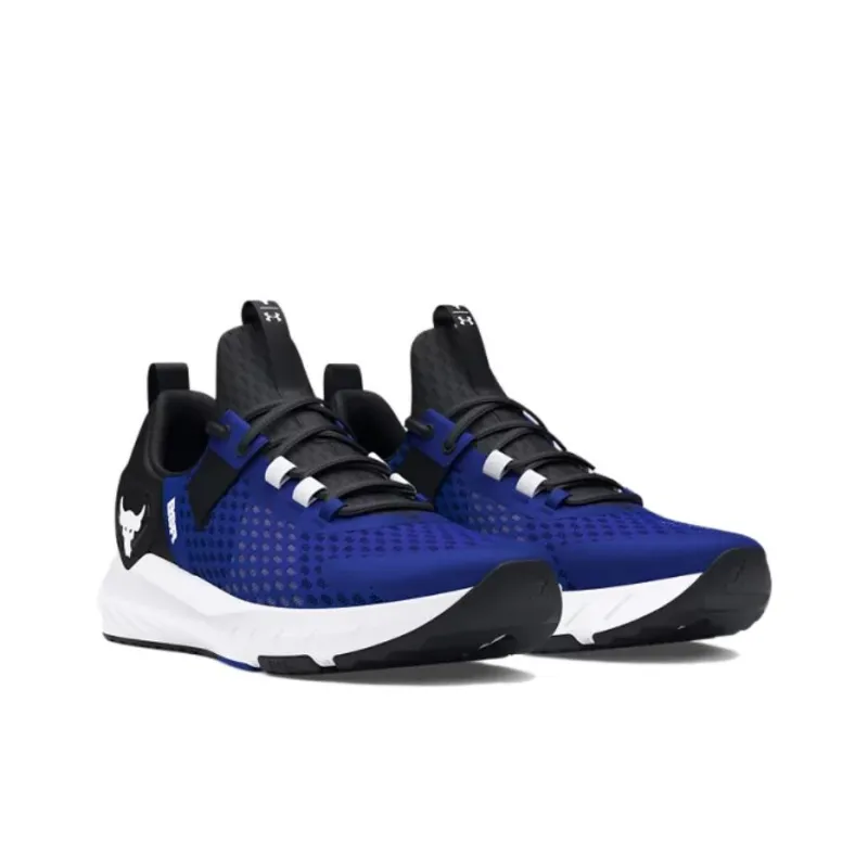 Under Armour Project Rock BSR 4 Anti-Slip Wear-Resistant Low-Top Training Shoes Men's Blue Black White-3