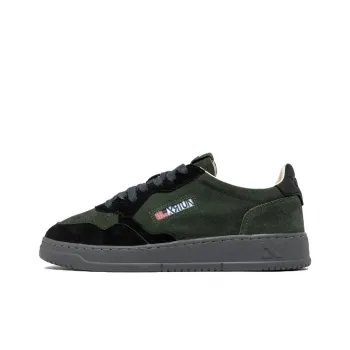 AUTRY Medalist Shock Absorbers With Slip Resistant Features Low Top Skateboard Shoes Men's Black Green