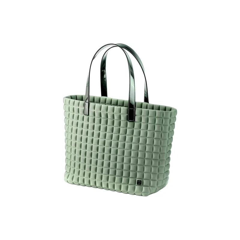BPRIME 3D Cube, Heat Formed, Fabric One Shoulder Handbag Medium Size Women's Military Color-1