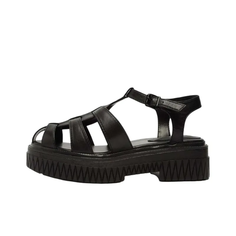Schutz Beatri Roman Sandals 5cm Women's Black-0
