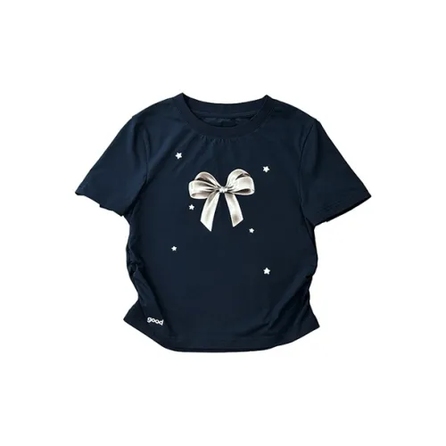 MeiHaoStore T-Shirts Women's Navy Blue