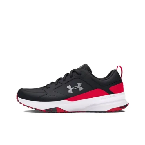 Under Armour Charged Edge Running Shoes Men Low-Top Black/Red/Modern Gray