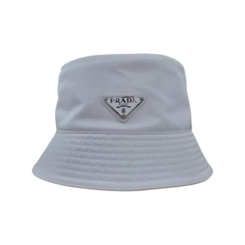 PRADA Nylon Bucket Hats Women's Gray-0