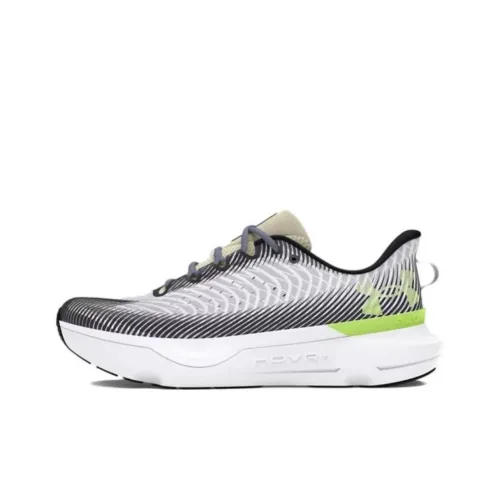 Under Armour Infinite Pro Running Shoes Men Low-Top White / Smokeless Coal / Deformed Green