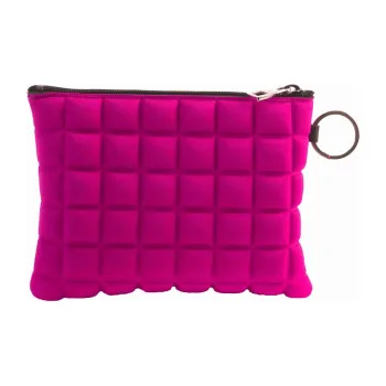 BPRIME 3D Cube Molded Fabric Wallet Women's Rose Red