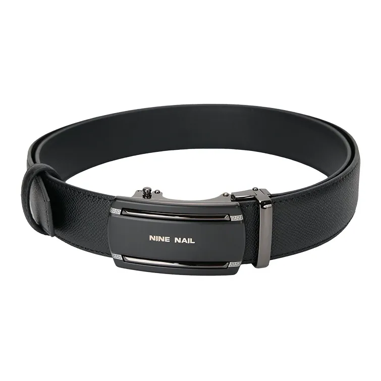 NINE NAIL Nine Section Stud Classic Cow Leather Leather Belts Men's Width  3.5cm-2