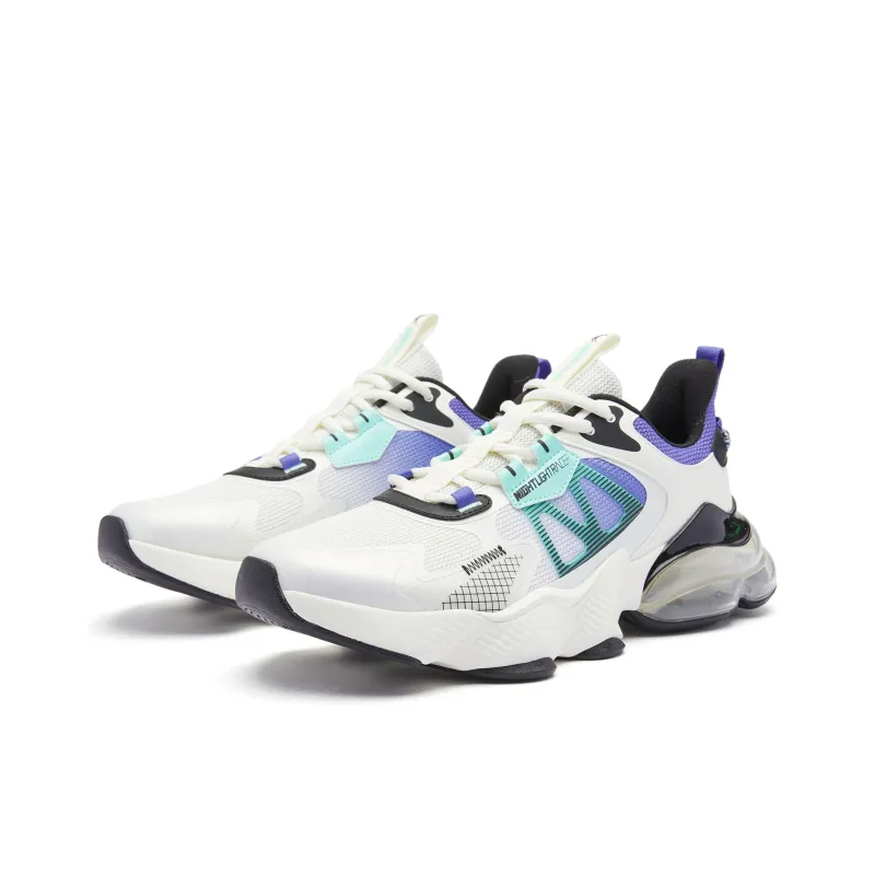 QIAODAN North Pluto 3.0 Cushioning Anti Slip And Wear Resistant Low Top Running Shoes Men's Ivory Black-2