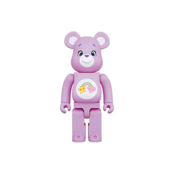 BE@RBRICK X Care Bears Best Friend Bear Purple