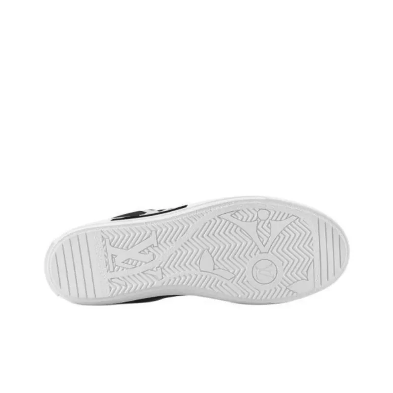 LOUIS VUITTON Charlie Low Top Stylish Skateboarding Shoes Men's Black-5
