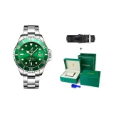 Green Water God[Genuine Leather Box+Free Leather Strap+Lifetime Warranty]