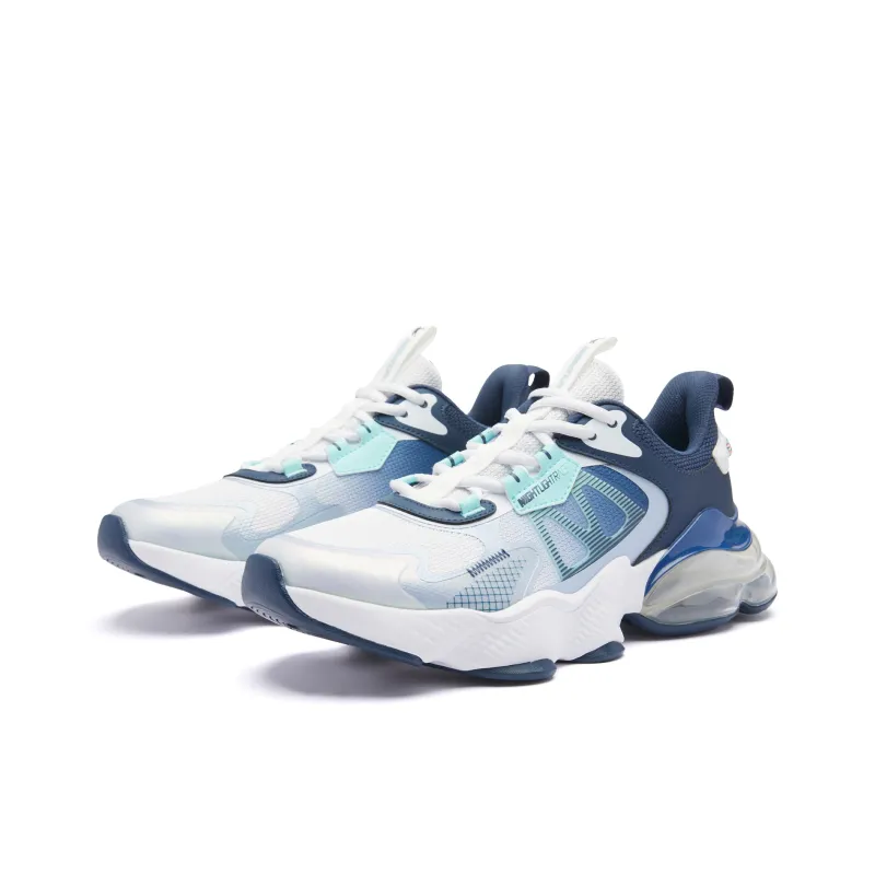 QIAODAN North Pluto 3.0 Cushioning Anti-Slip And Wear-Resistant Low-Top Running Shoes Men's Jordan White Dream Blue-2