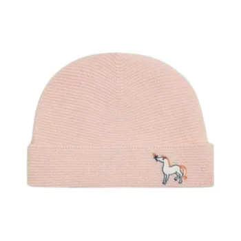 HERMES Knitted Fabric Cashmere Beanies Kids' Pink