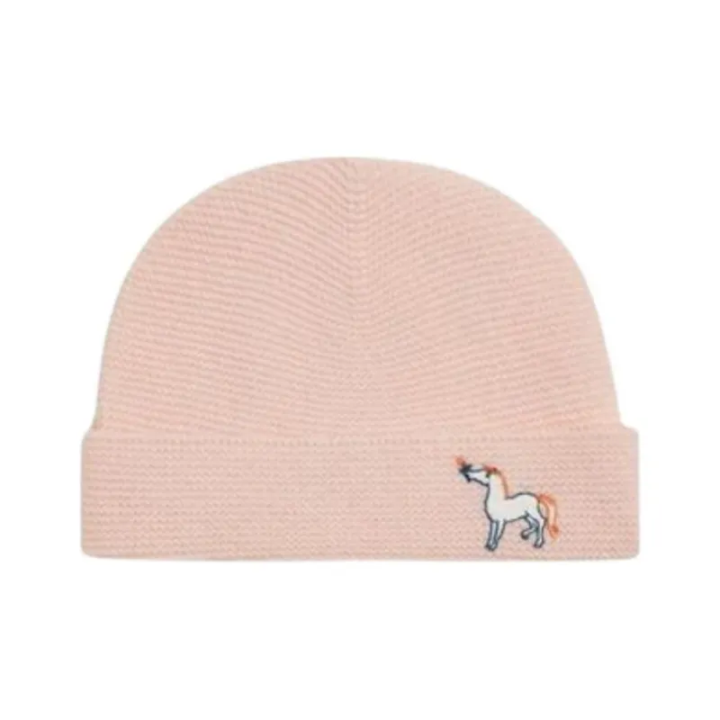 HERMES Knitted Fabric Cashmere Beanies Kids' Pink-0
