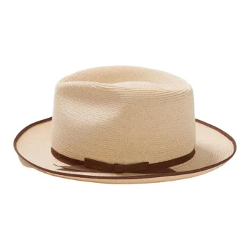 STETSON Sheepskin Linen Satin Sun Protection Hats Unisex Beige