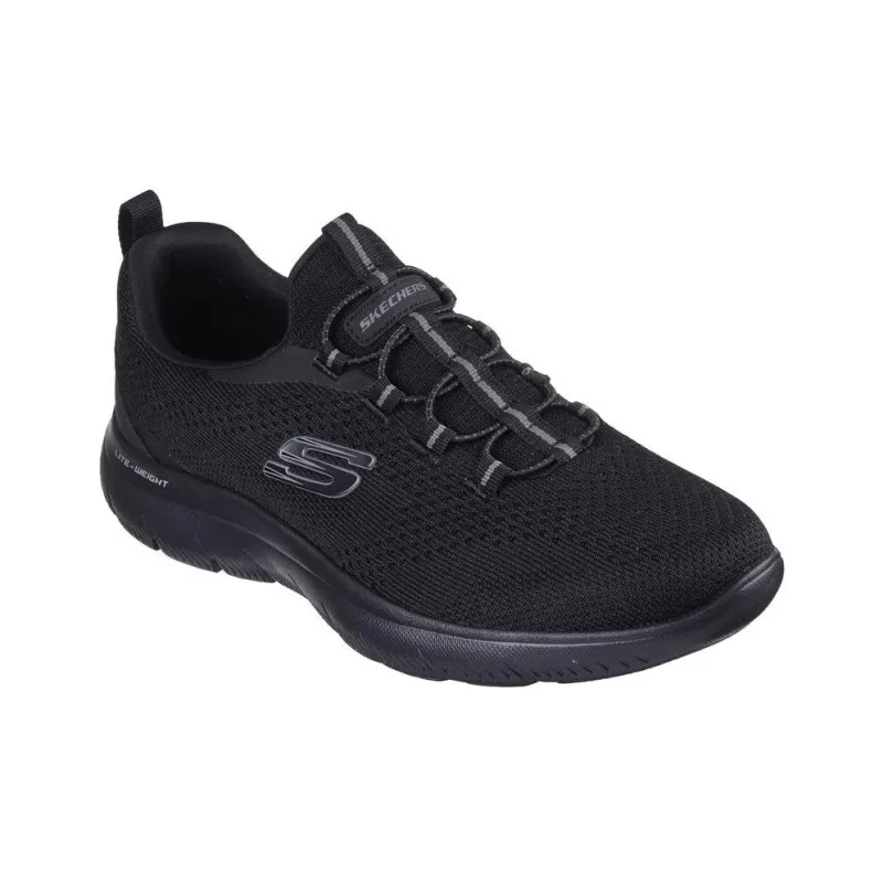 Skechers Summits Slip Resistant Low Top Casual Shoes Men's Black-2