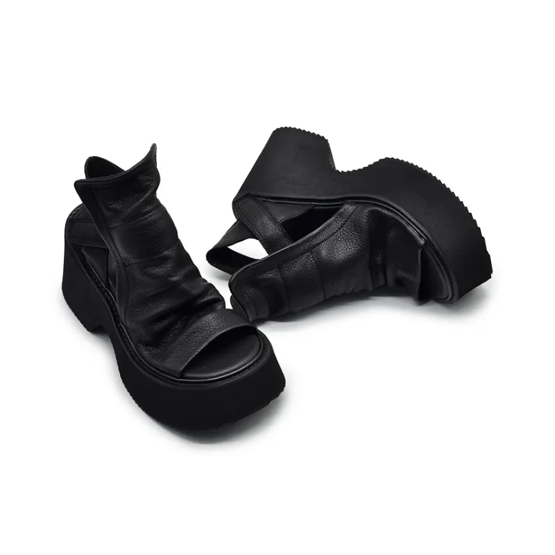 ARTMU Roman Sandals Women's Black-5