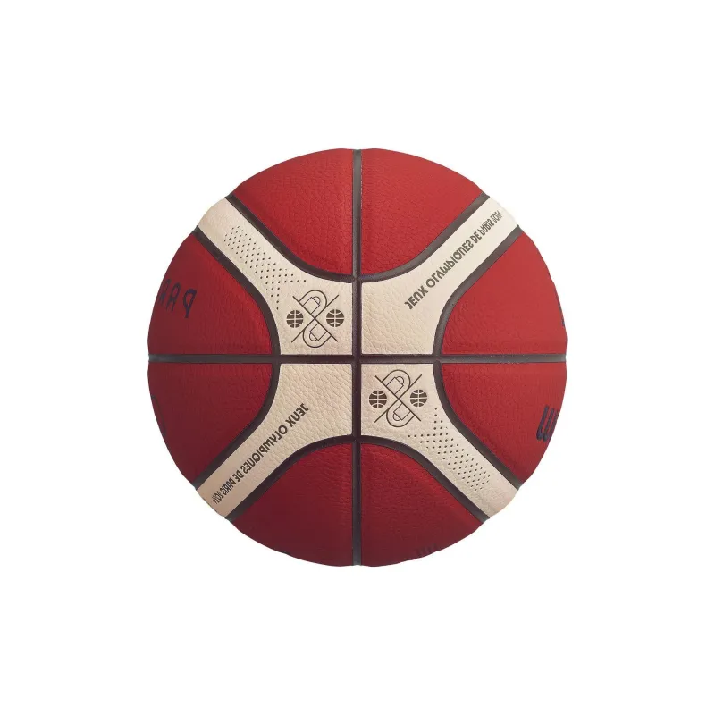 Molten Artificial Leather Basketball Brown White Size 7 Ball Training-4