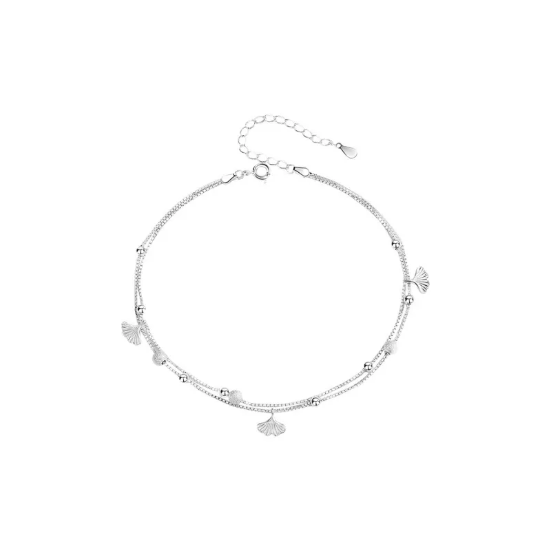 RURA Sterling Silver Anklets Women's Silver-0