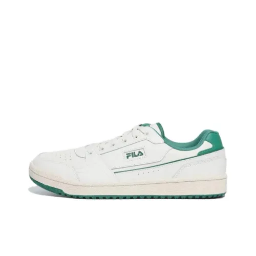 FILA Targa Anti-Slip Wear-Resistant Low-Top Skateboard Shoes Unisex White Green