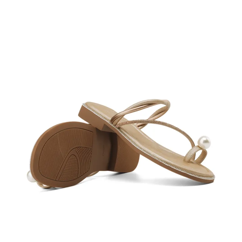 DAPHNE Flip Flops Women's Apricot-8