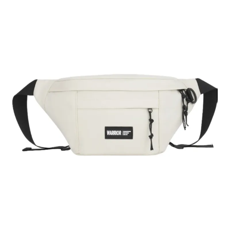 Warrior Polyamide With Nylon Sling Bag Crossbody Bag Large Size Unisex Black White-0