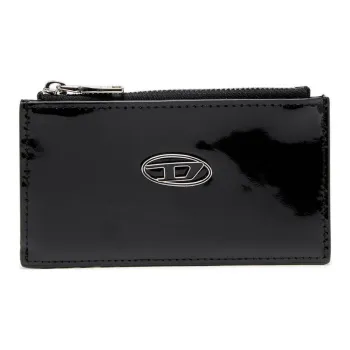 DIESEL Smooth Cow Leather Wallet Women's Black