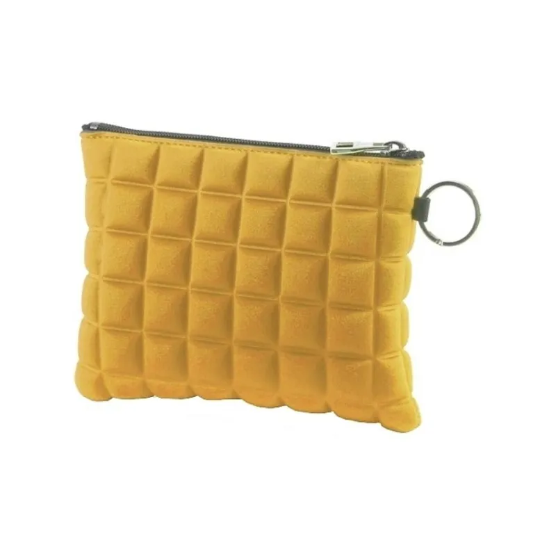BPRIME 3D Cube Molded Fabric Wallet Women's Yellow-1