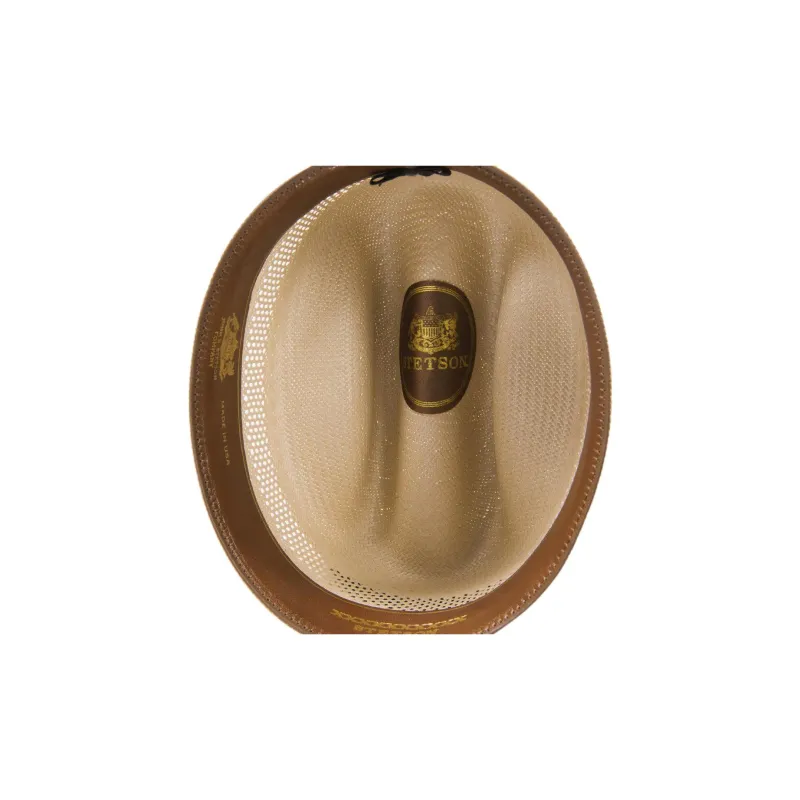 STETSON Straw Straw Sun Protection Hats Unisex Brown-3
