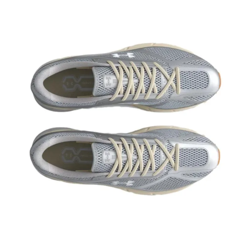 Under Armour Apparition Anti Slip Wear Resistant Low Top Casual Running Shoes Unisex Silver-3