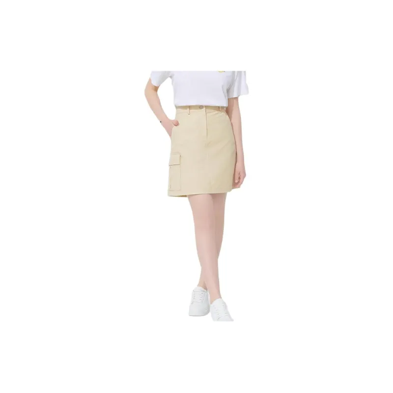 Hush Puppies Casual Short Skirts Women's Medium Gray Green-1