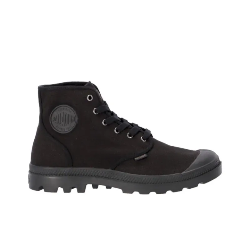 Palladium Pampa Hi Anti Slip Wear Resistant High Top Canvas Shoes Men's Black-1