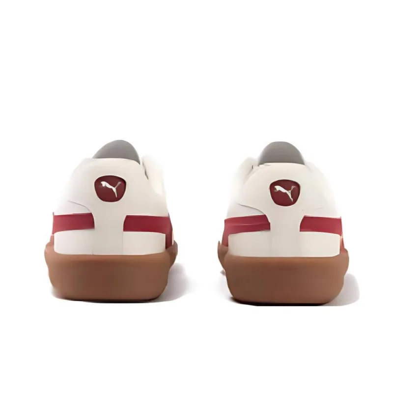 PUMA Army Trainer Low-Top Skateboard Shoes Unisex White Red-3