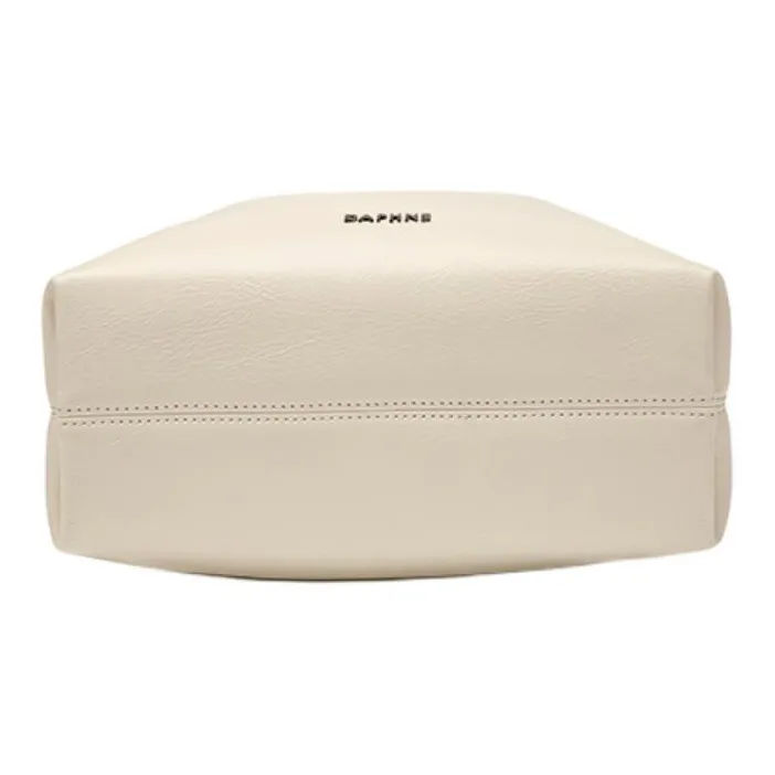 DAPHNE PU Shoulder Bag Women's Ecru/Silver-3