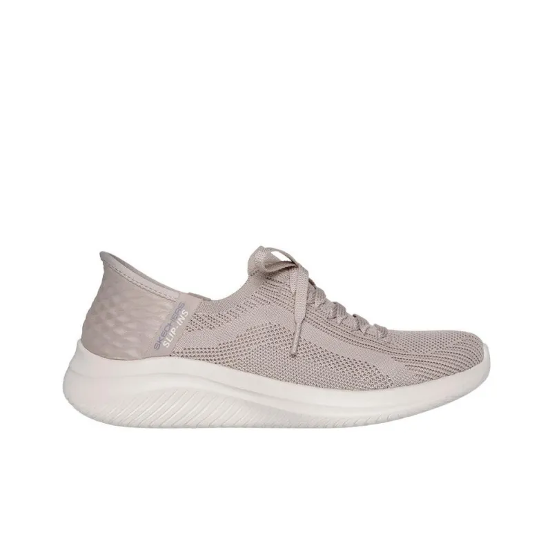 Skechers Ultra Flex 3.0 Slip Resistant And Breathable Low Top Casual Shoes Women's Beige-1