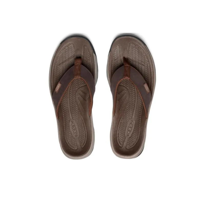 KEEN Kona Odor Resistant Slip Resistant Flip Flops Men's Umber-2