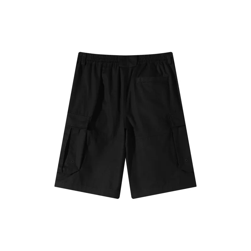 Caver&Hunter Cargo Shorts Unisex Black-2