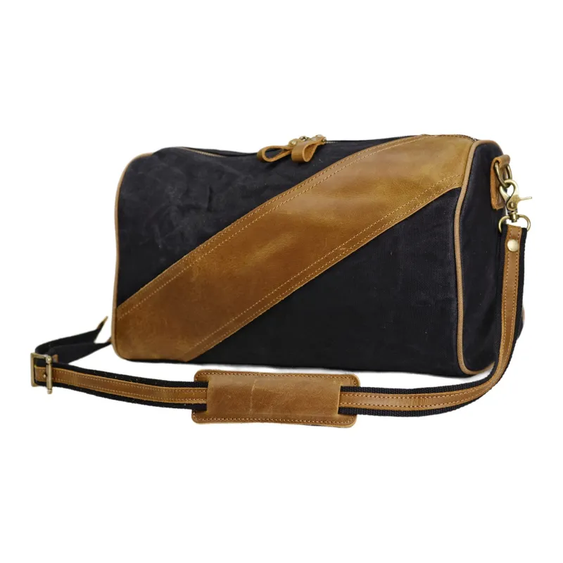 TTaG．baG Leather With Wax Canvas Shoulder Bag, Crossbody Bag Regular Men's Khaki/Army Green/Dark Gray/Black-11