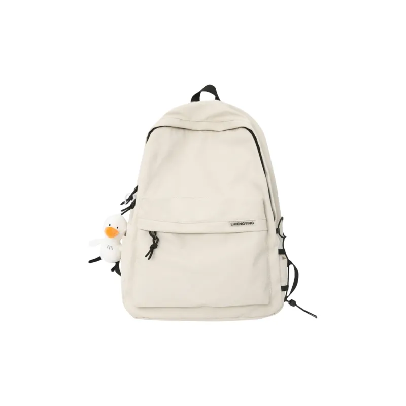 Cwatcun Nylon Backpack Regular Unisex White/Black-0