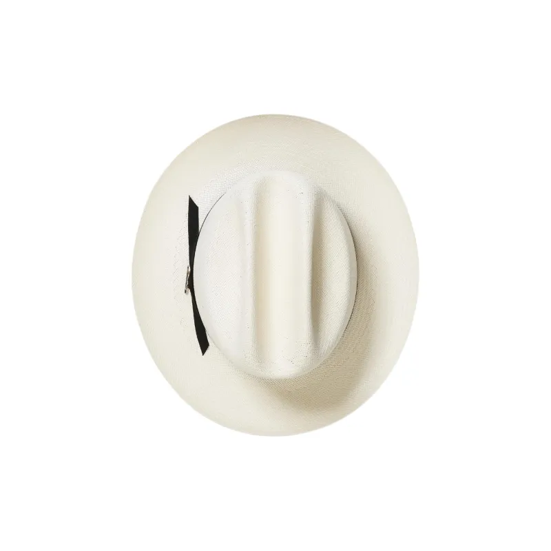 STETSON Satin Straw Straw Sun Protection Hats Unisex Ecru-3