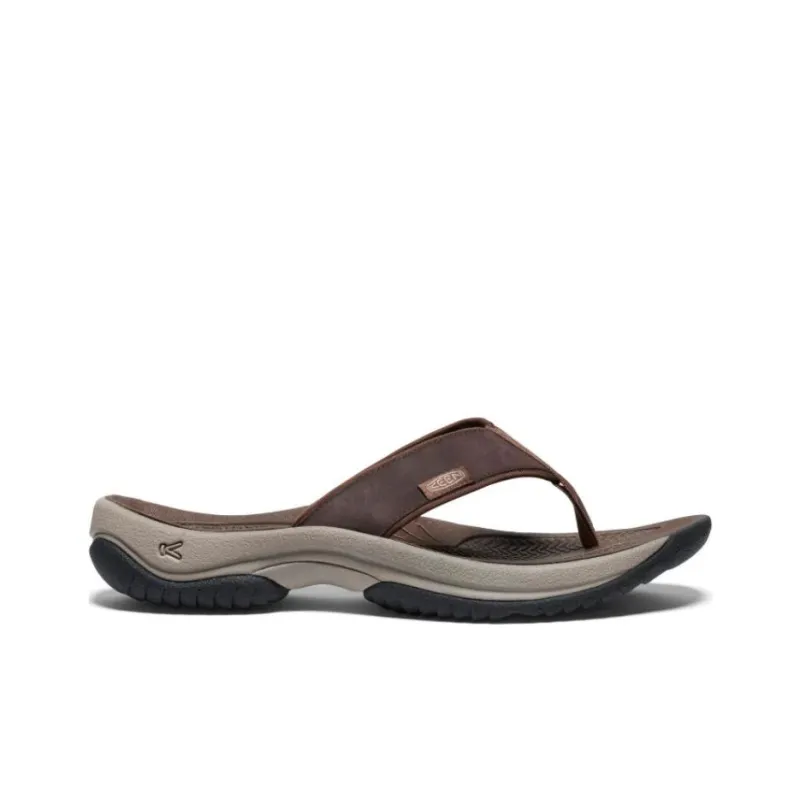 KEEN Kona Odor Resistant Slip Resistant Flip Flops Men's Umber-1
