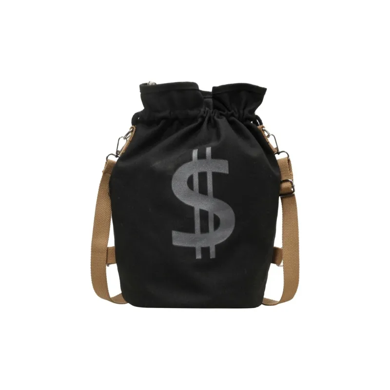 S.REPHEN Canvas Backpack Regular Unisex Ecru/Black/Khaki-3