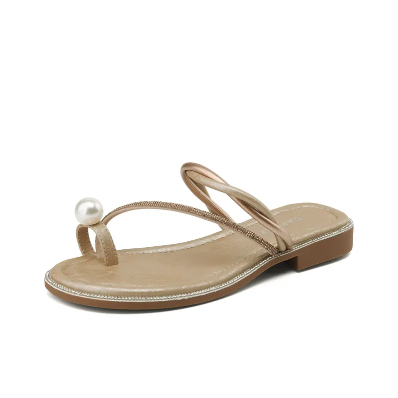 DAPHNE Flip Flops Women's Apricot-7