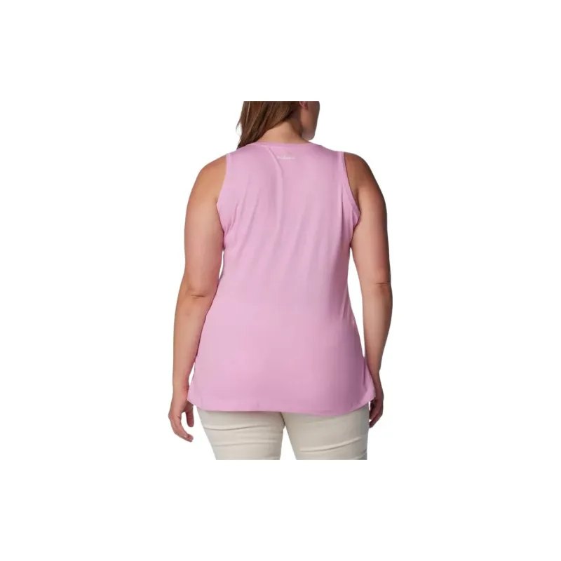 Columbia Bluff Mesa Tank Tops Women's Pink-1