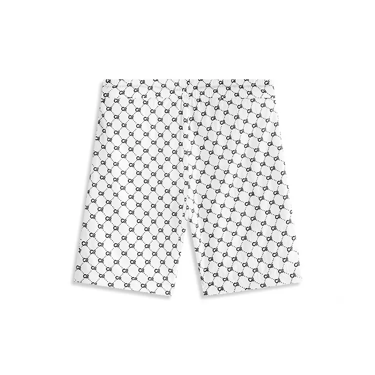 COOGI Casual Shorts Unisex White/Black Letter Monogram-1