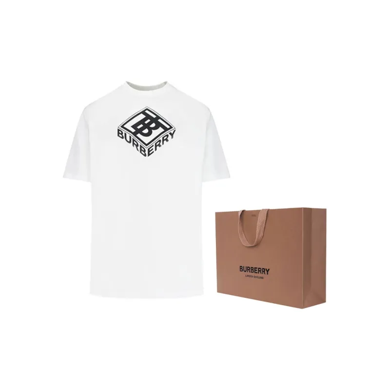 Burberry T Shirts Unisex White-2