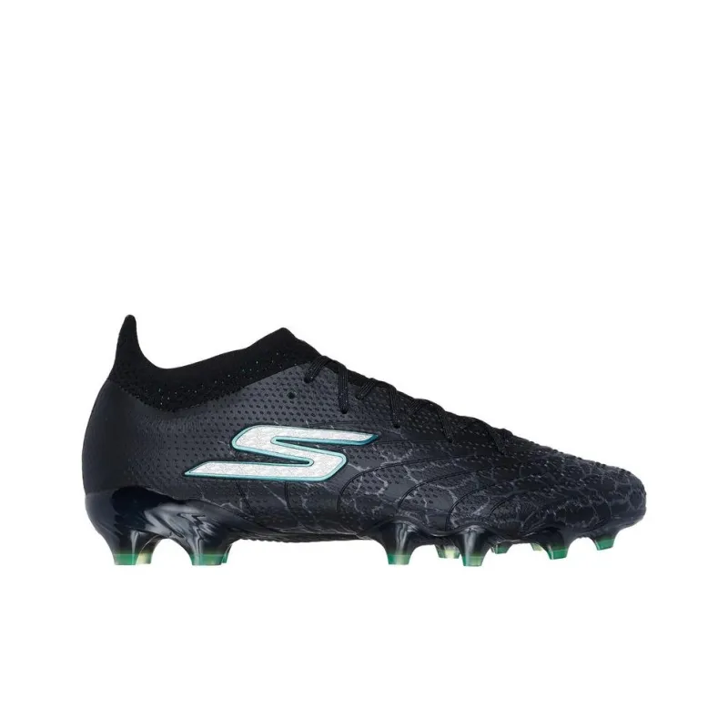 Skechers SKX 01   1.5 ELITE Anti Slip Wear Resistant Soccer Shoes Unisex Black Silver-1