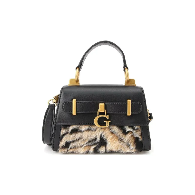 GUESS Polyester With Polyurethane Shoulder Bag Crossbody Bag Handbag Mini Women's Black-1